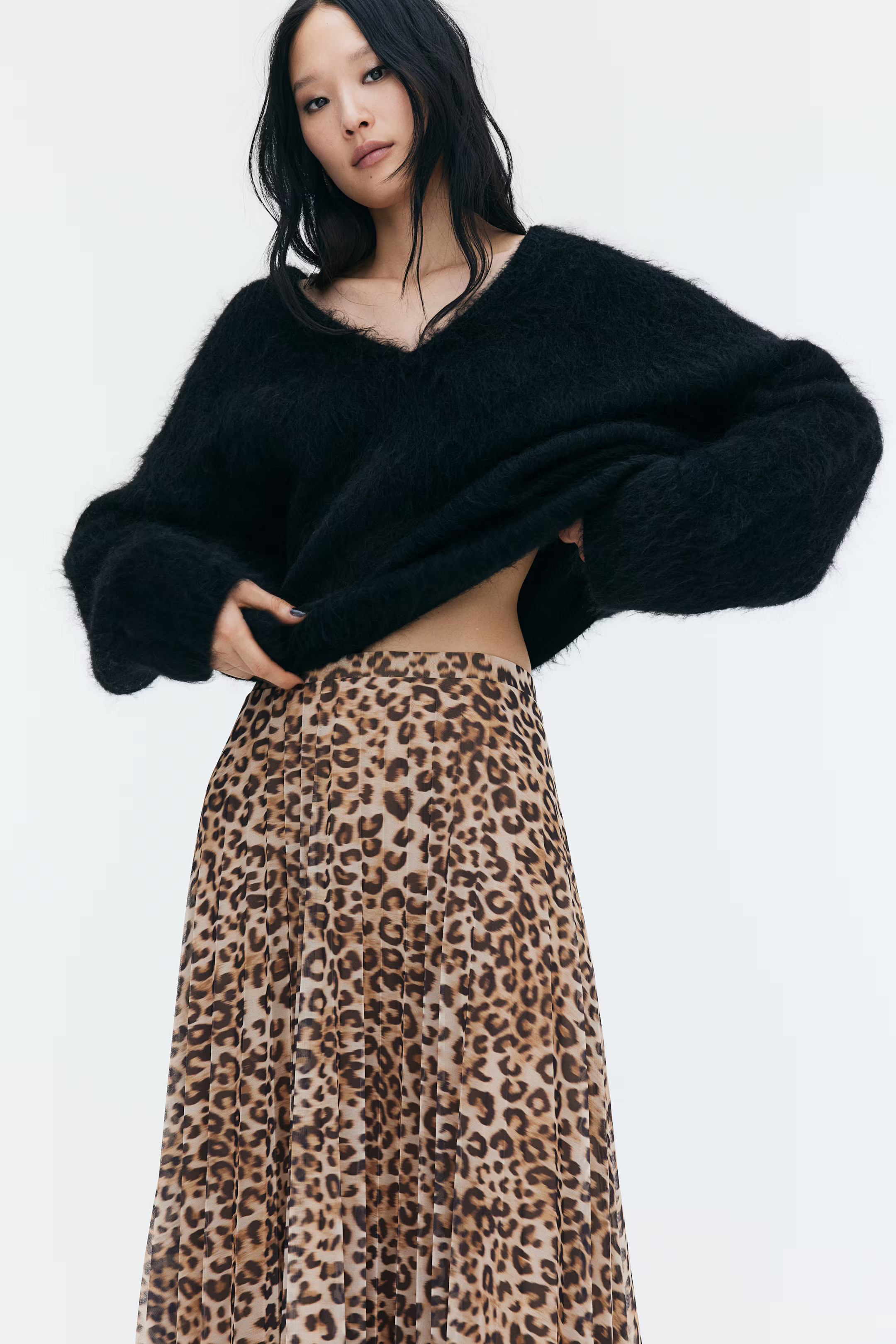 Pleated Mesh Skirt | H&M (US + CA)