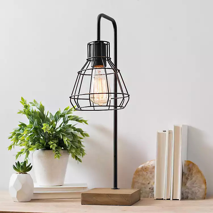 David Metal Shade Edison Task Lamp | Kirkland's Home