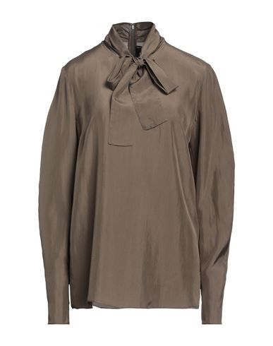 Dsquared2 Woman Top Military green Size 4 Silk | YOOX (US)