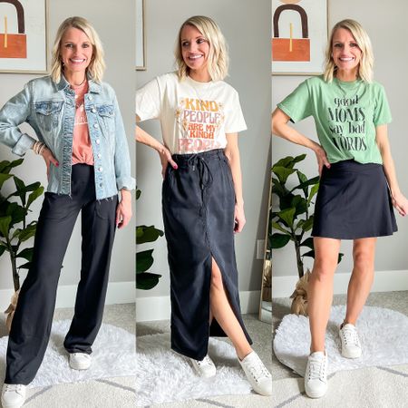 3 cute put together ways to wear a graphic tee! 

#LTKfindsunder50 #LTKstyletip #LTKSeasonal