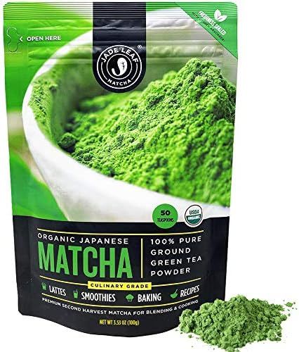 Jade Leaf Organic Matcha Green Tea Powder - Authentic Japanese Origin - Premium Second Harvest Cu... | Amazon (US)