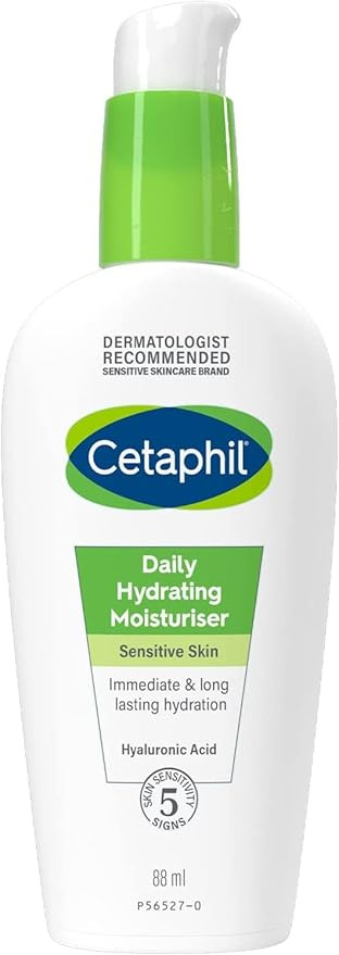 Cetaphil Daily Hydrating Face Moisturiser, 88ml, For Sensitive Skin, With Hyaluronic Acid | Amazon (UK)