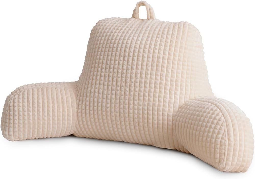 A Nice Night Reading Pillow Bed Wedge Large Adult Children Backrest with Arms Back Support for Si... | Amazon (US)