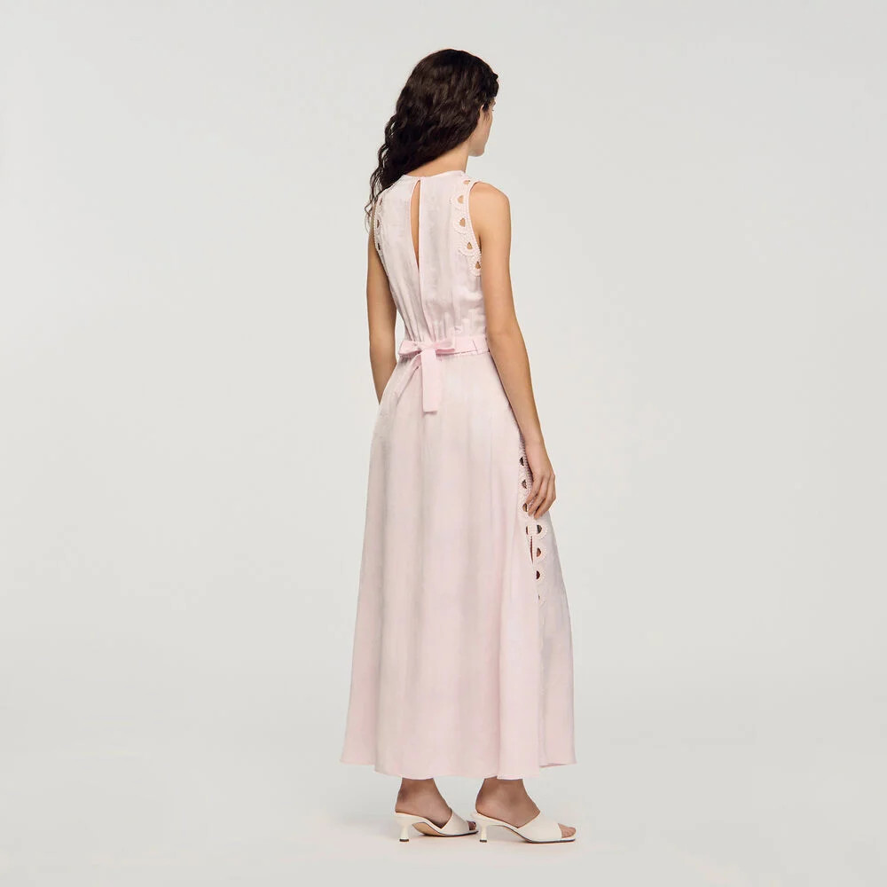 Flower jacquard maxi dress | Sandro US | Sandro-Paris US