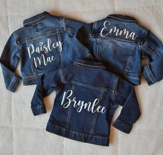 Personalized Jean Jacket / Kids Jean Jacket / Toddler Jean | Etsy | Etsy (US)