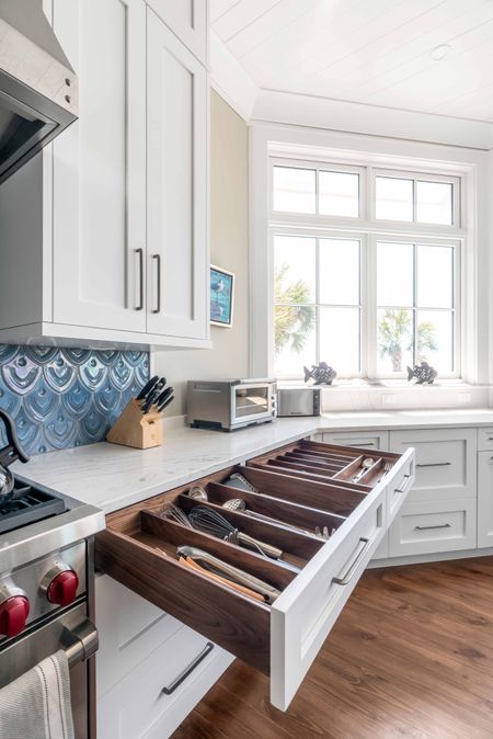 Kitchen organization at the Kiawah Island home. Shop this dreamy coastal kitchen and make it happen in your home! 

#LTKhome #LTKfamily #LTKstyletip