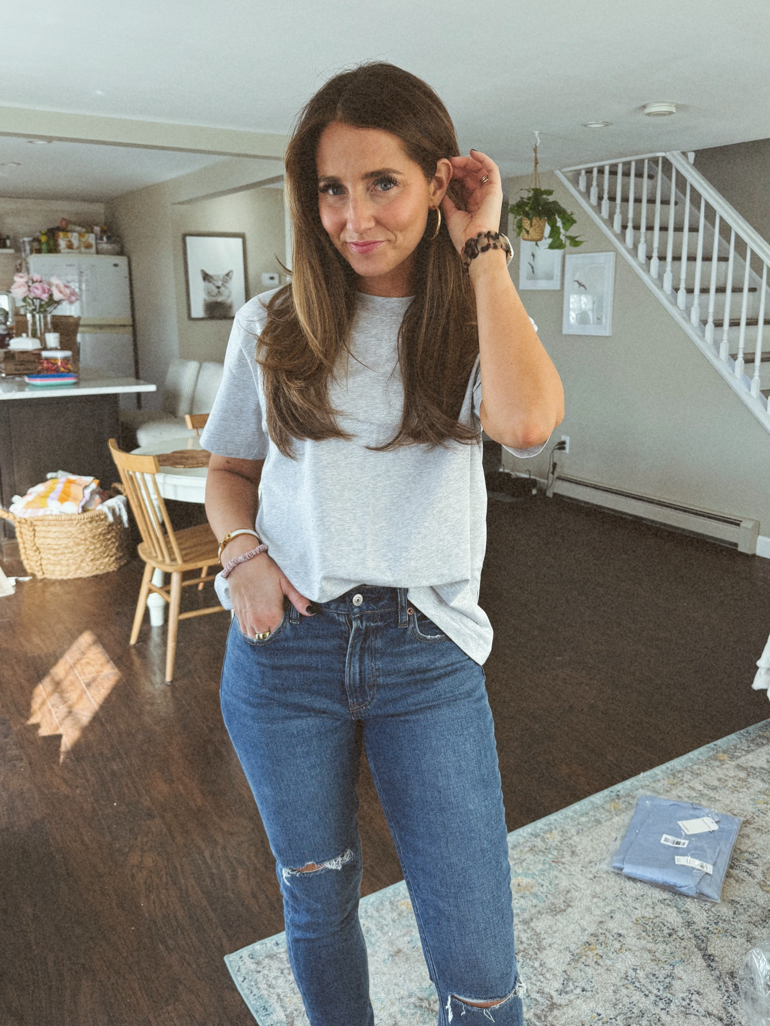 Abercrombie sale! 
A great basic tee
Size small in tee
True size in jeans 

#LTKfindsunder100 #LTKfindsunder50 #LTKsalealert