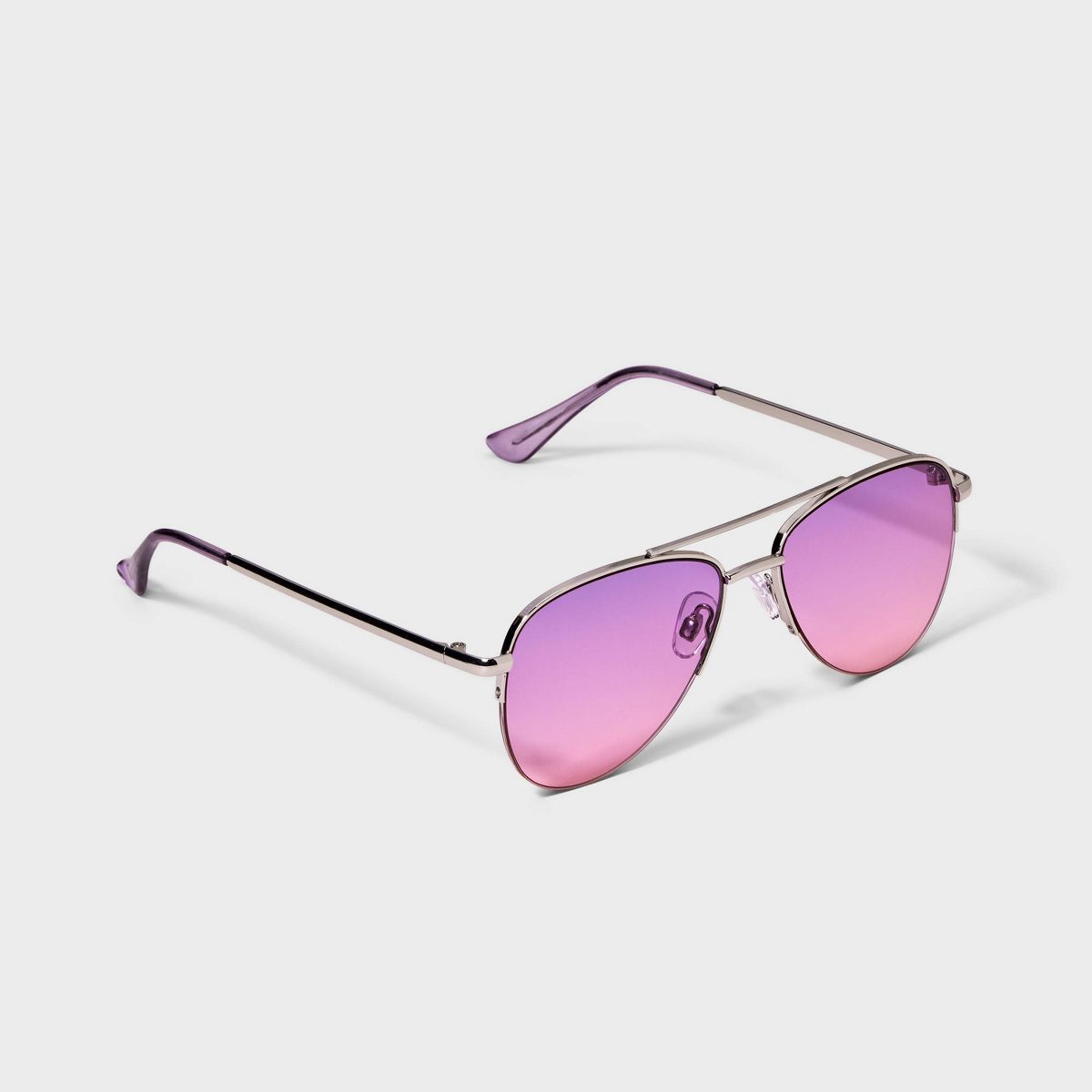 Girls' Metal Aviator Sunglasses - art class™ Purple | Target