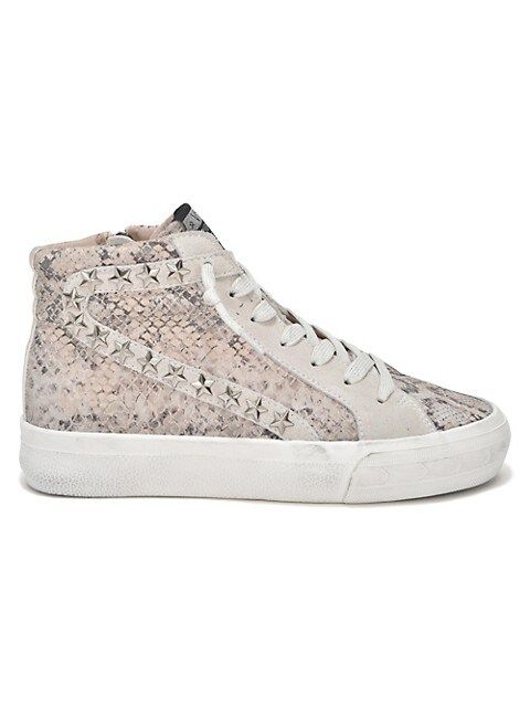 Snakeskin-Embossed Leather High-Top Runners | Saks Fifth Avenue OFF 5TH