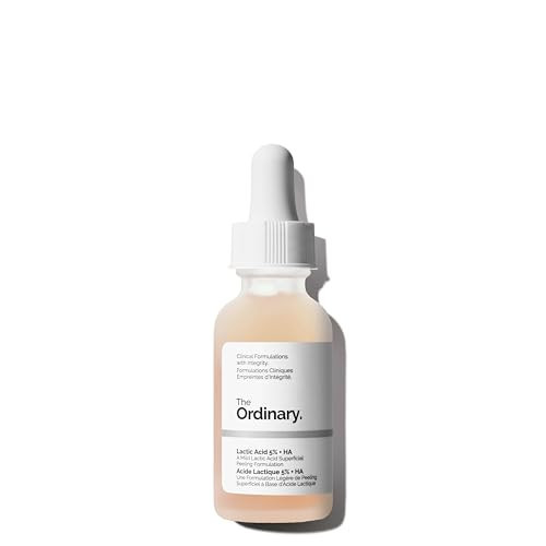 The Ordinary Lactic Acid 5% + Hyaluronic Acid 2%, Gentle Exfoliating Serum for Smoother Skin, 1 Fl Oz | Amazon (US)