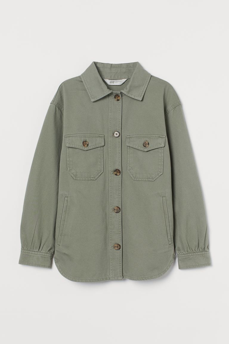 Twill Shirt Jacket | H&M (US + CA)