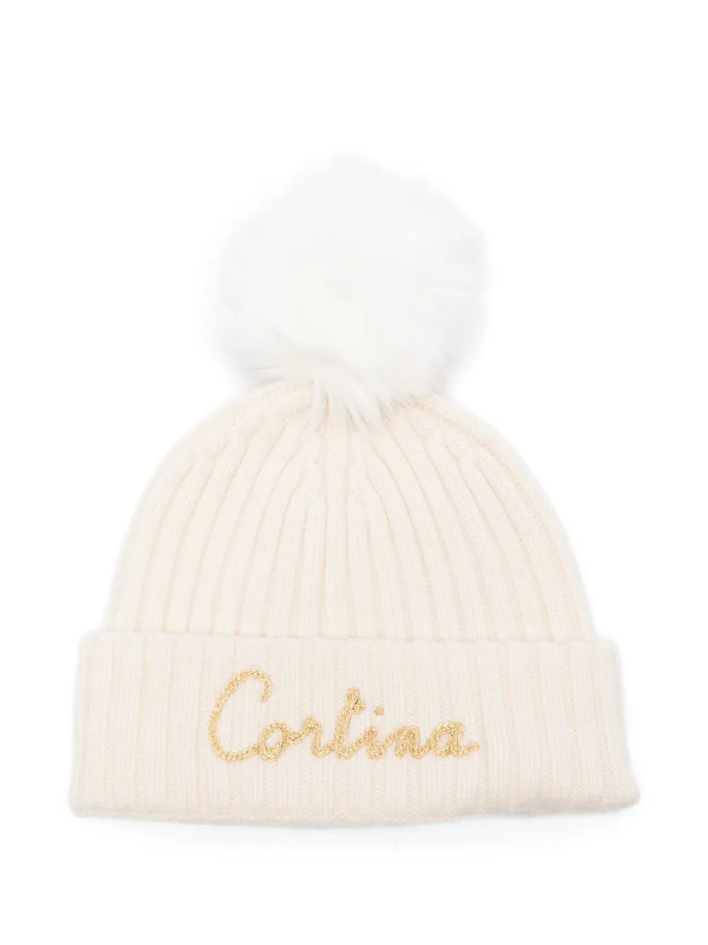 MC2 Saint Barth pompom embroidered hat - Neutrals | Farfetch Global