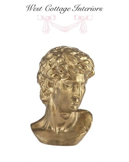 People Bust 10 1/2" High Shiny Gold Decorative Figurine 


French decor /elegant home decor / french bust / french statue 

#LTKstyletip #LTKhome #LTKunder50