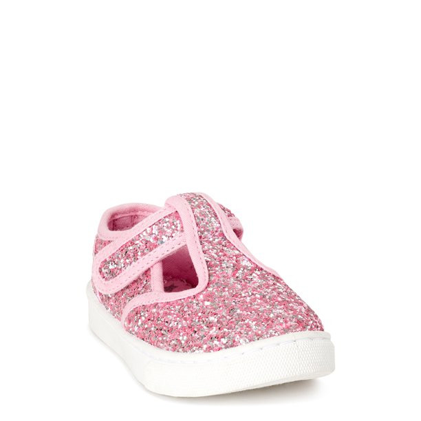 Wonder Nation Glitter T-Strap Sneaker (Toddler Girls) | Walmart (US)