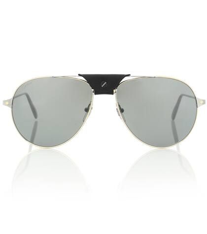 Santos de Cartier aviator sunglasses | Mytheresa (UK)