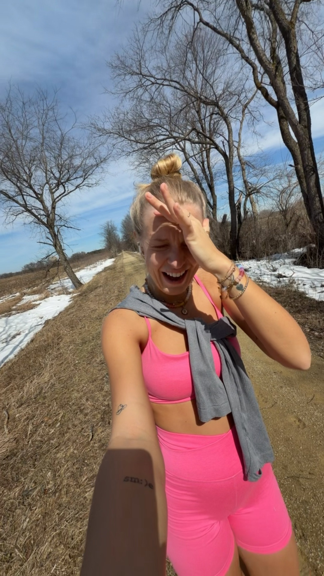 Friyay’s pink run set is ALL Old Navy—03.21.26 🩷

Biker shorts: Small
Tank top: Medium
Tennis shoes: 9
*socks are from Old Navy too :)

Everything is TTS!!

#OldNavyactivewear #OldNavysocomfy #OldNavysets #OldNavystyle #pinkworkoutsets #workoutfits #bikershorts #pinktanktops #whiterunningshoes #NewBalanceshoes #whitesocks outfit of the day, watch now

#LTKootd #LTKActive #LTKfitnessgoals