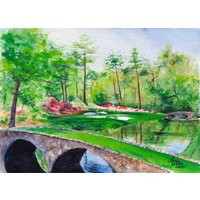 The Masters Amen Corner Hole #12 Augusta National Golf Course | Etsy (US)