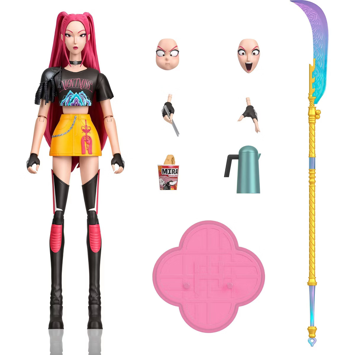 KPop Demon Hunters HUNTR/X Mira 6" Action Figure with Accessories & Swappable Faces & Hands | Target