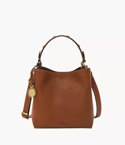 Jessie Leather Small Bucket Crossbody Bag | Fossil (US)