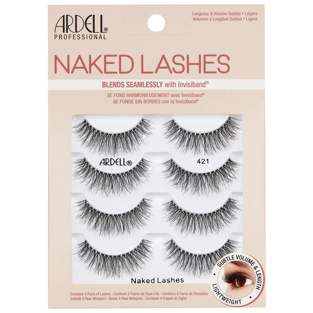 Ardell Strip Lashes Naked Lashes #421, 4 Pairs x 1-Pack | Amazon (US)