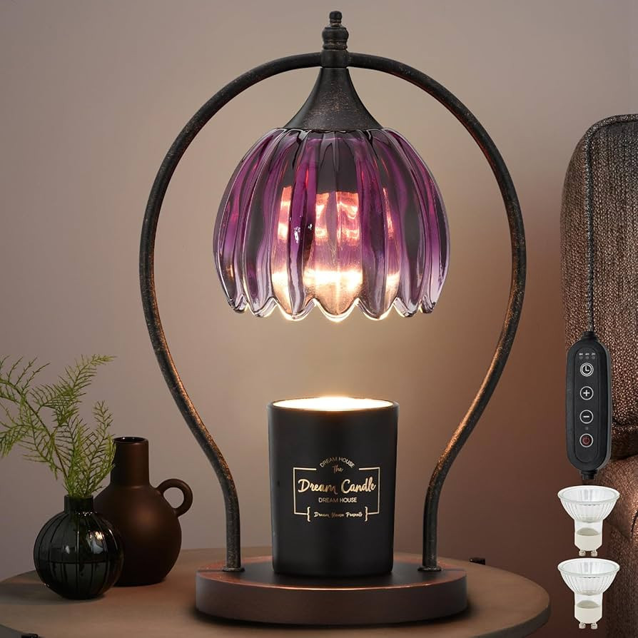 Electric Candle Warmer Lamp with Timer: Scented Candle Warmer for Decor Home Room - Dimmable Wax ... | Amazon (US)