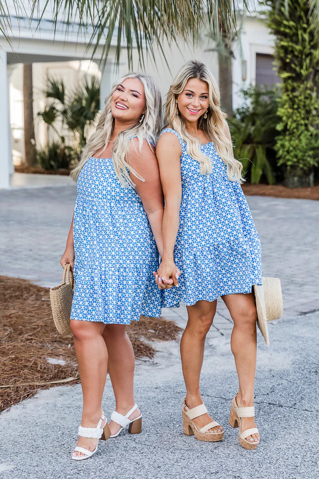 Understanding This Blue Floral Mini Dress | Pink Lily