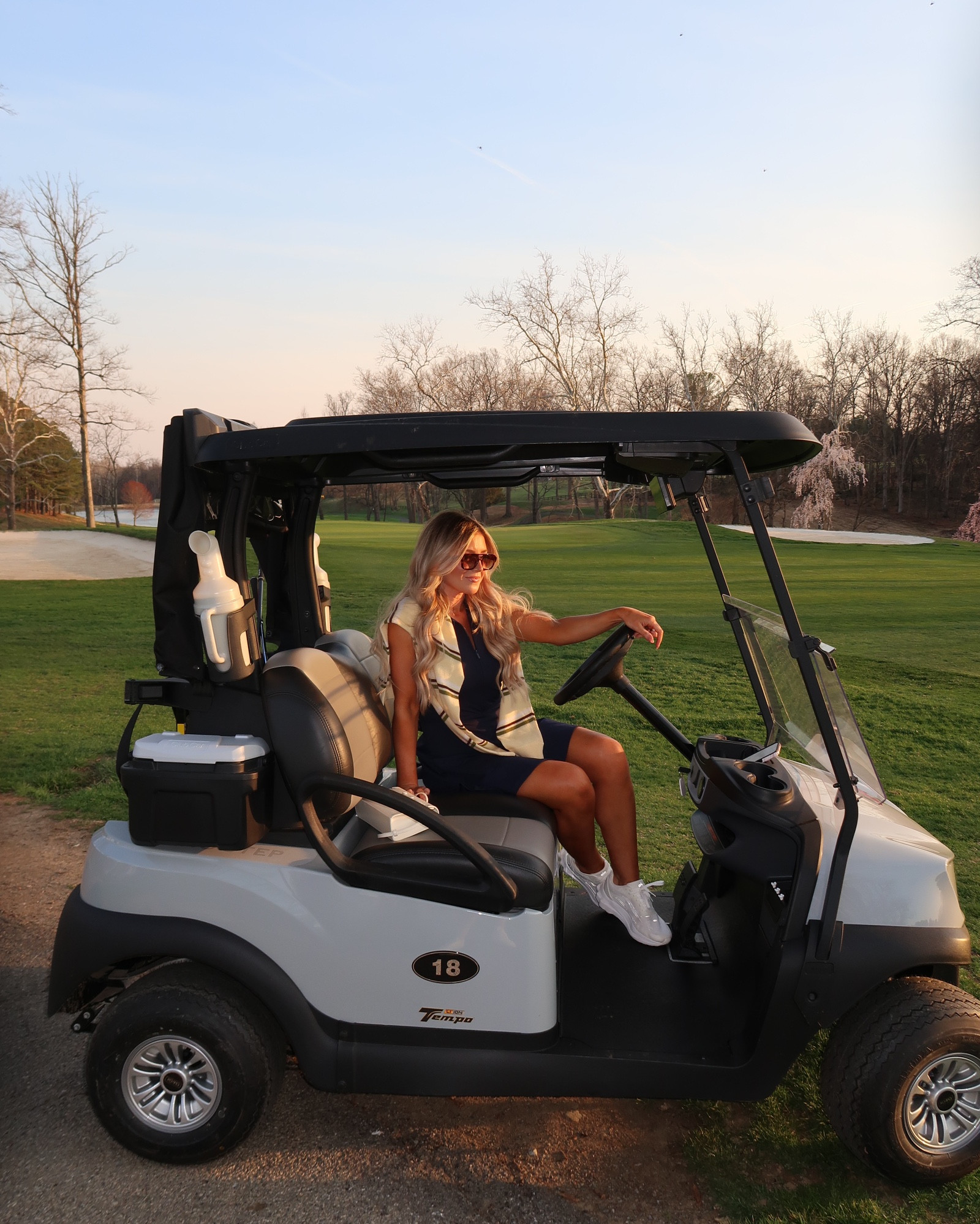 Date night at the course! Loved this knit polo dress from @travismathew it was so comfortable and modest!

#LTKSeasonal #LTKdayinmylife #LTKActive