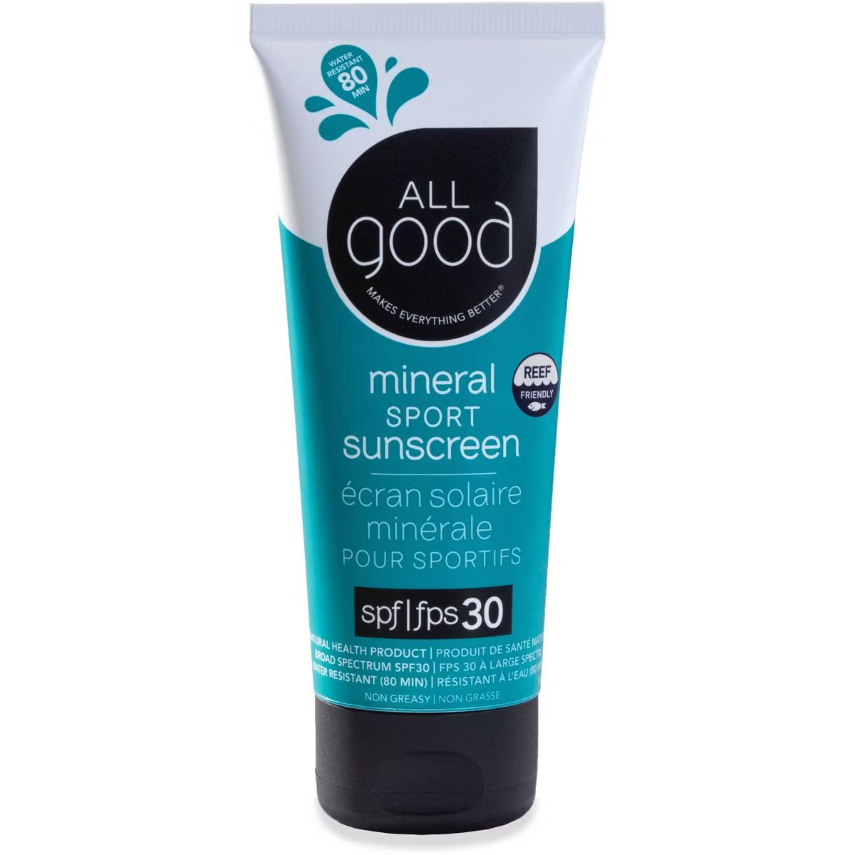 All Good Sport Sunscreen Lotion Water Resistant - SPF 30 - 3oz | Target