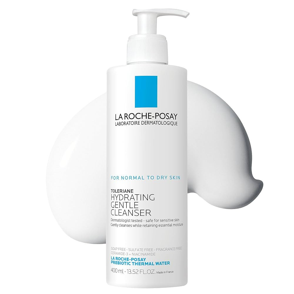 La Roche-Posay Toleriane Hydrating Gentle Face Cleanser, Hydrating Facial Cleanser With Niacinami... | Amazon (US)