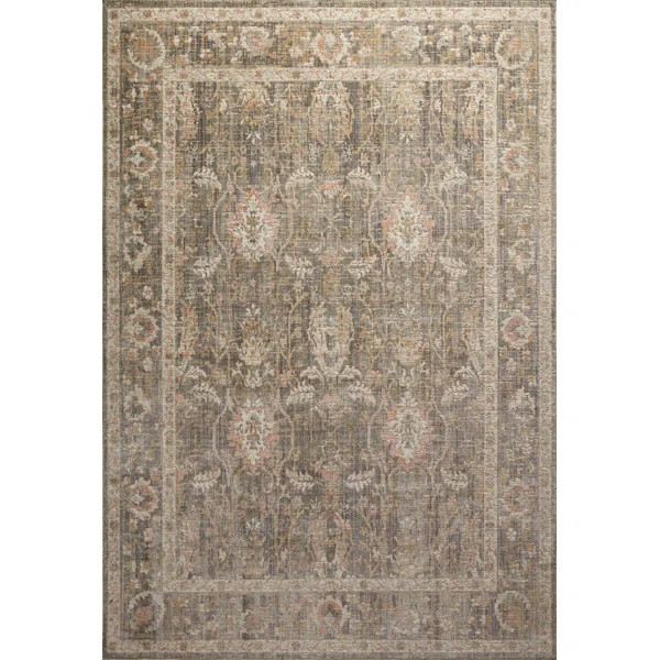 Rosemarie Oriental Area Rug in Sage/Blush | Wayfair North America