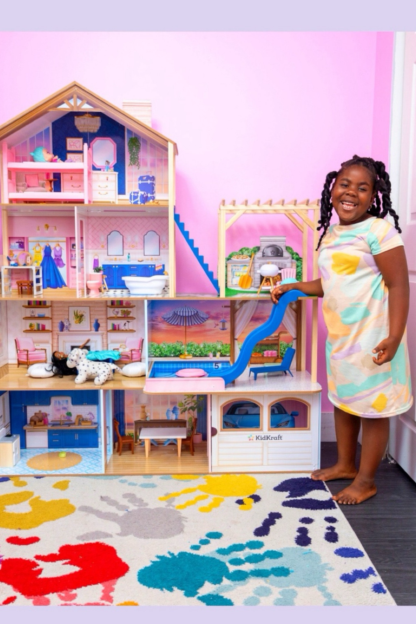 Make your daughter's dream come true with this beautiful dollhouse! My daughter absolutely loves it as she can decorate the rooms and move the furniture around. It's the perfect way to spark creativity and keep her entertained for hours.
#playroom #giftforgirls #educationaltoy #kidsfavorite

#LTKKids #LTKFamily #LTKHome