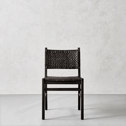 Sullivan Woven Dining Side Chair, Ebony | Williams-Sonoma