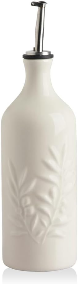 Sweejar Ceramic Olive Oil Dispenser Bottle, 20 Oz Relief Opaque Oil Cruet Protects Oil To Reduce ... | Amazon (US)