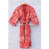 Kantha Stitched Robe/Handmade Kimono/Bohemian Robe/Kimono Jacket/Printed Kimono/Gifts For Her/Block  | Etsy (US)