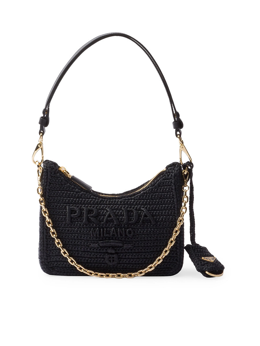 Women's Re-Edition Crochet Mini-Bag - Black | Saks Fifth Avenue