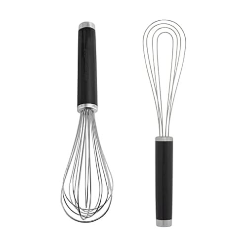 KitchenAid Utility and Flat Whisk Set, Set Of 2, Black | Amazon (US)
