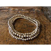 Gold beaded bracelet/ gold filled beaded bracelet/ gold bead bracelet/ 14K gold beaded bracelet | Etsy (US)