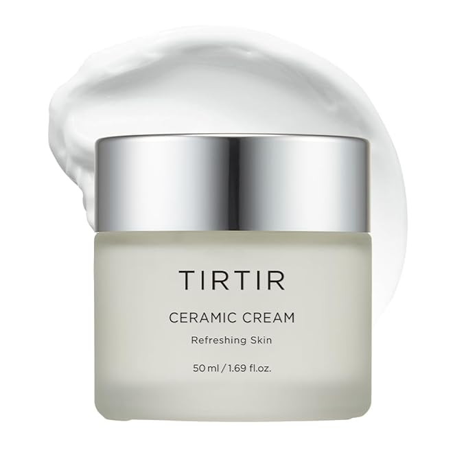 TIRTIR Natural Ceramide Cream Moisturizer for Hydrated, Glowing Skin - Shea Butter, Centella Asia... | Amazon (US)