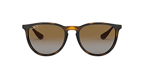 Ray-Ban RB4171 Erika Round Sunglasses, Light Havana/Polarized Grey Gradient Brown, 54 mm | Amazon (US)
