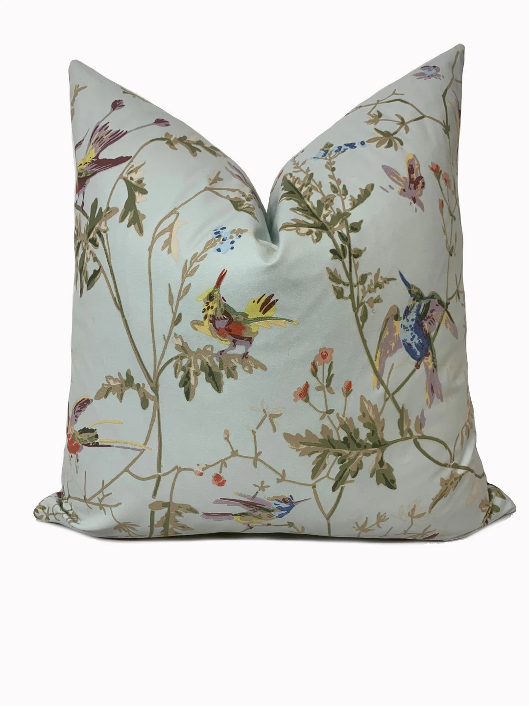 Cole and Sons Hummingbirds Duck Egg Archive Decorative Cushion Cover Pillow Cover Double Sided - ... | Etsy (US)