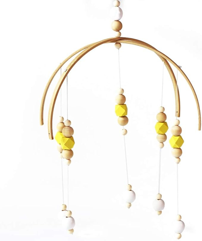 Alapaste Wooden Wind Chime Nursery Mobile Crib Bed Bell Baby Bedroom Ceiling Wooden Beads Hanging... | Amazon (US)