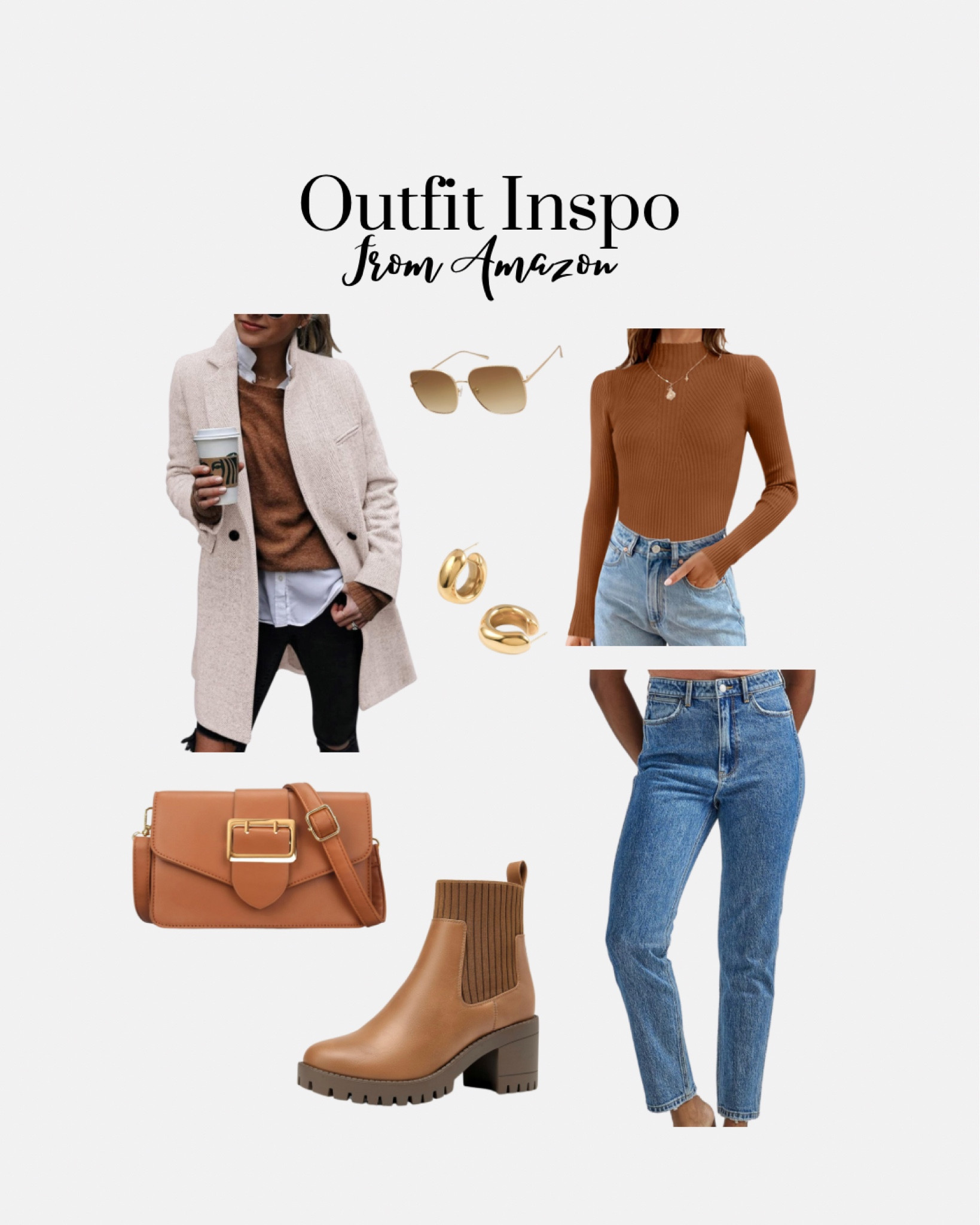 Outfit inspo- fall outfit- winter outfit- long coat- sweater- brown ankle boots- high waisted jeans 

#LTKstyletip #LTKSeasonal #LTKfindsunder50