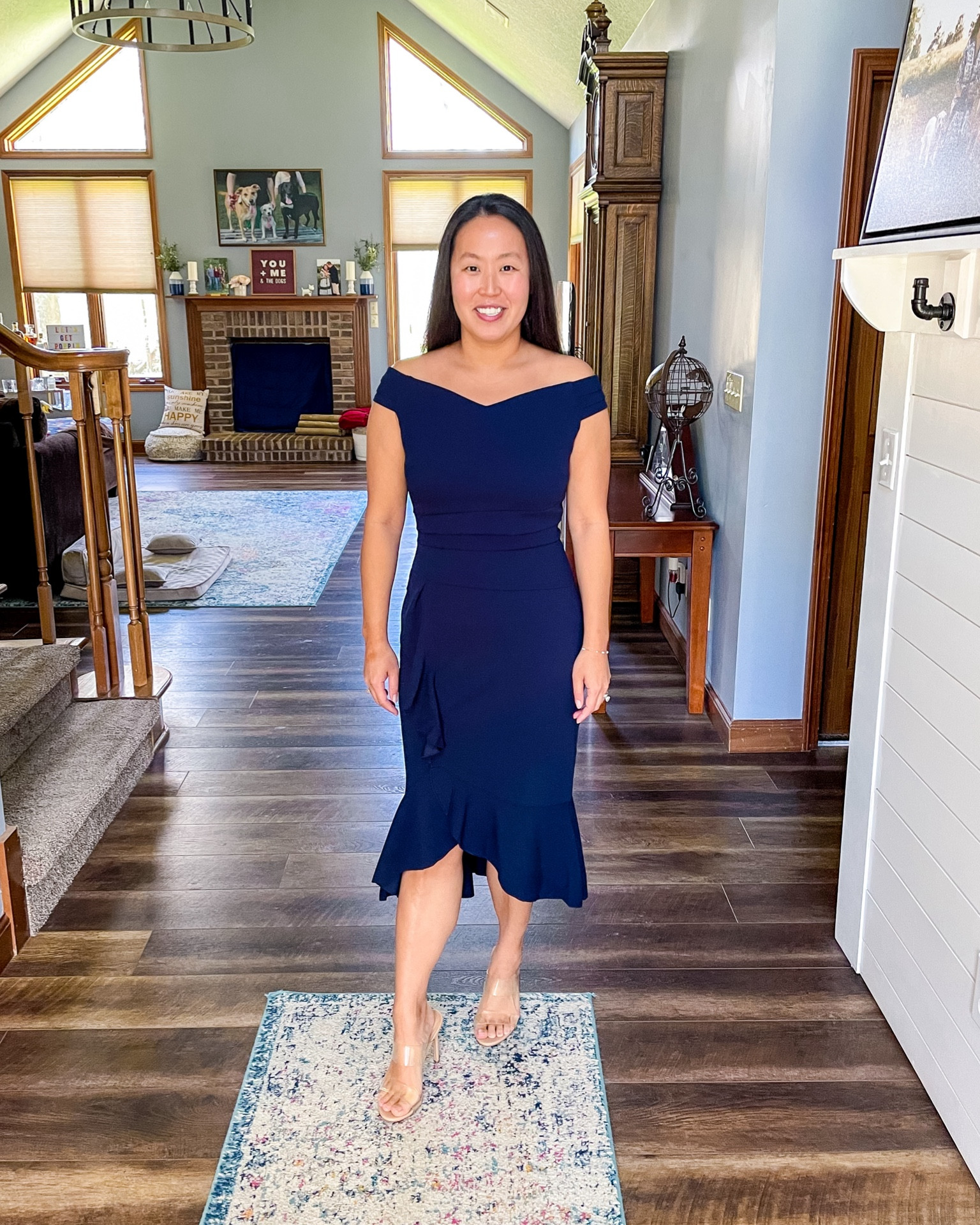 LOVE this event dress from Amazon! Off the shoulder with a fun hem. Size up one, several colors available, sizes small to XXL. 

#LTKparties #LTKwedding