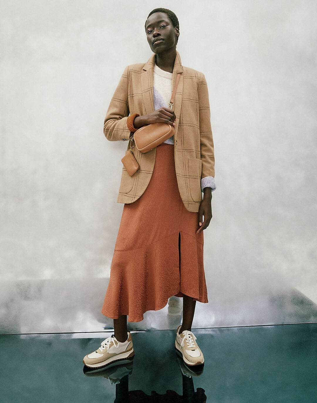 The Leather Carabiner Mini Pouch | Madewell