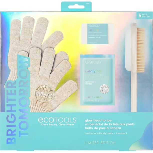 EcoTools Limited Edition Glow Head to Toe Body & Foot Care Set, 5 Piece Gift Set - Walmart.com | Walmart (US)