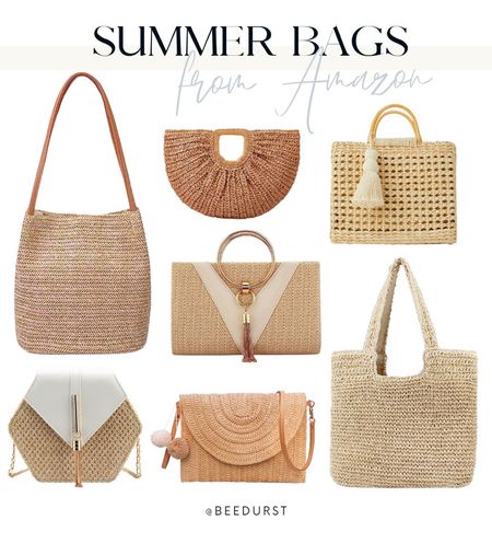 Summer bags from Amazon! Beach bag, bamboo bag, straw beach bag, straw bag, straw tote bag, summer must haves 

#LTKunder50 #LTKSeasonal #LTKitbag