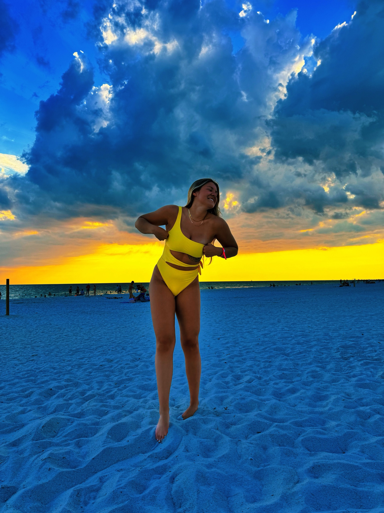 Florida beach sunset 🏝️ #abercrombie 

#LTKSwim #LTKFindsUnder100