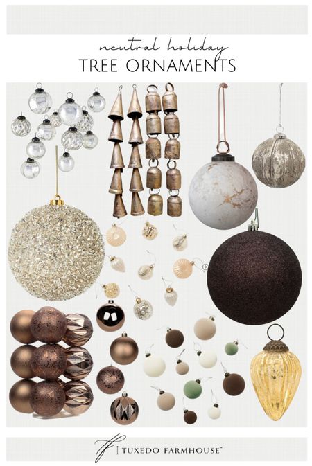 Neutral holiday tree ornaments! 




Christmas decor, holiday decor, Christmas tree, Christmas ornaments, holiday ornaments 

#LTKHoliday #LTKhome #LTKSeasonal