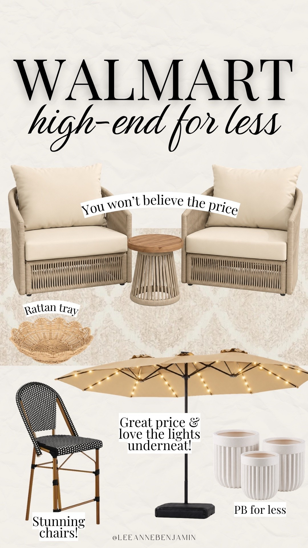 Walmart high-end for less patio edition!

#LTKSeasonal #LTKSaleAlert #LTKHome