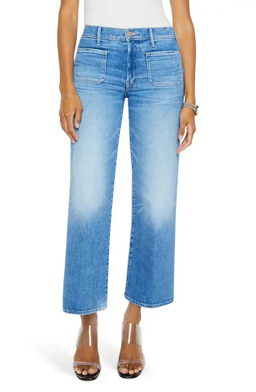 MOTHER The Maven Patch Pocket Ankle Wide Leg Jeans in Avant Gardener at Nordstrom, Size 32 | Nordstrom